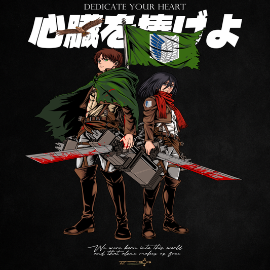 Eren & Mikasa (Backprint) - Oversized Shirt