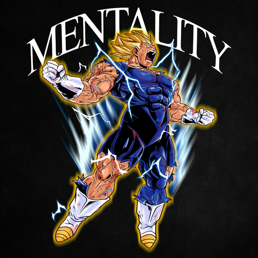 Mentality Majin Vegeta V2 - Sleeveless Oversized Tee