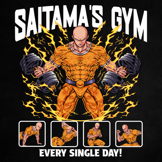 Saitama's Gym (Backprint) - Oversized Shirt