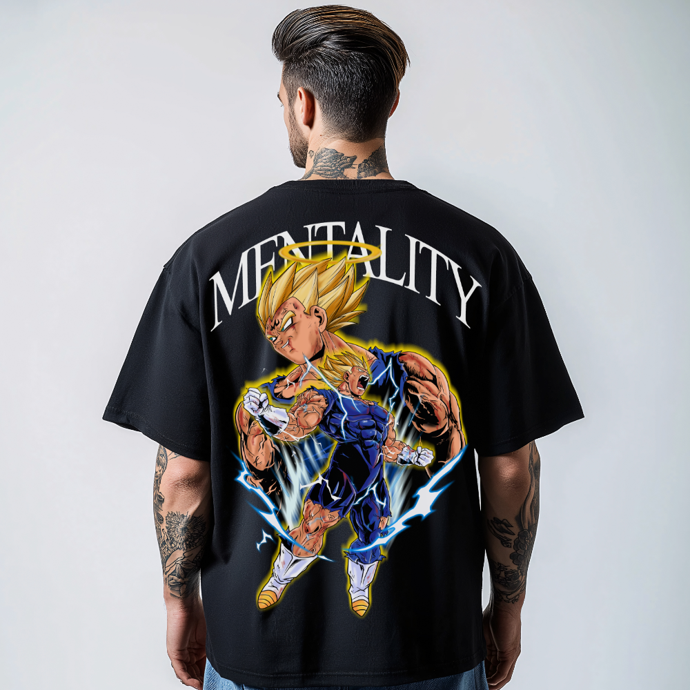 Mentality Majin Vegeta (Backprint) V2 - Oversized Shirt