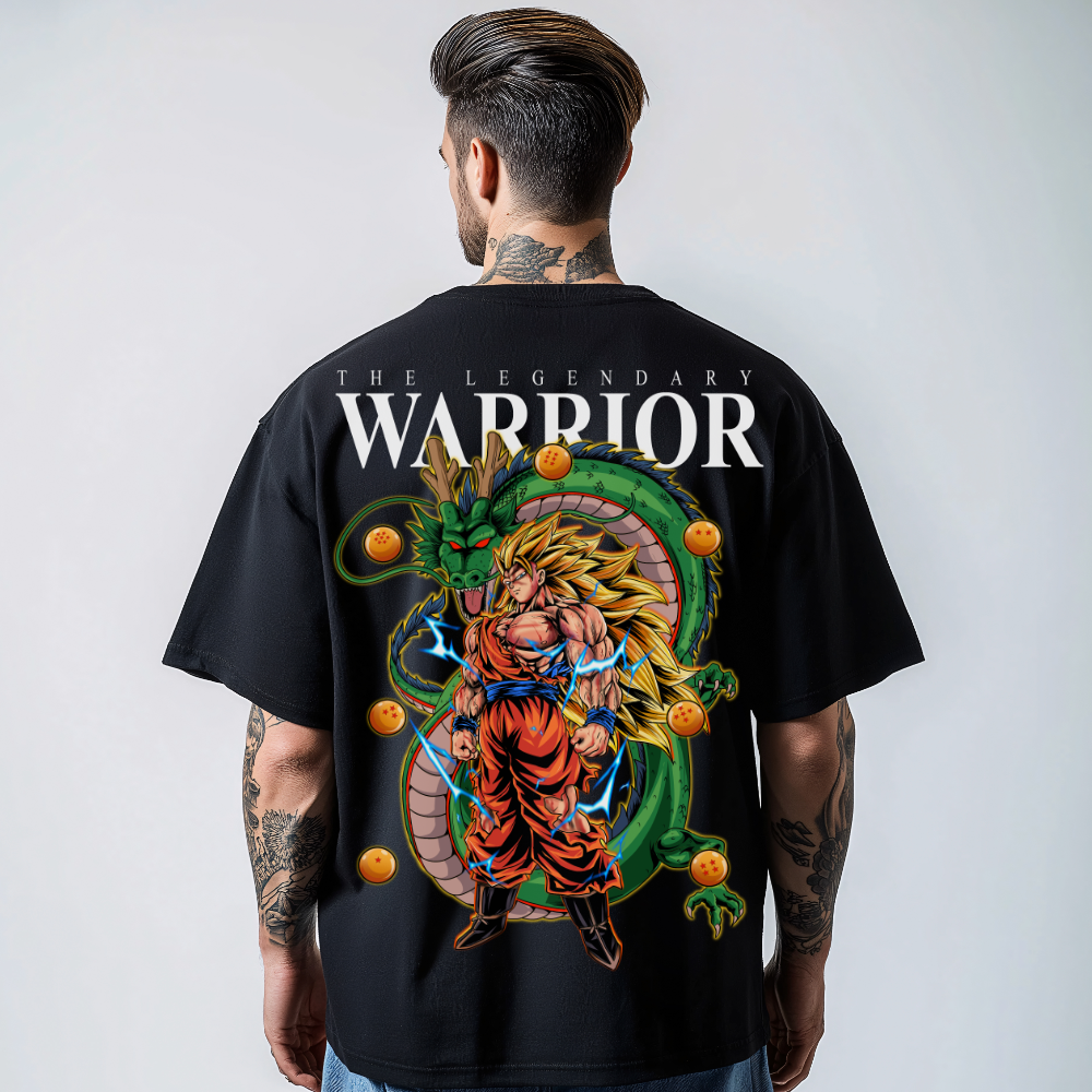 Warrior SSJ3 Goku (Backprint) - Oversized Shirt