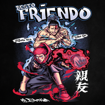 Besto Friendo (Backprint) - Oversized Shirt