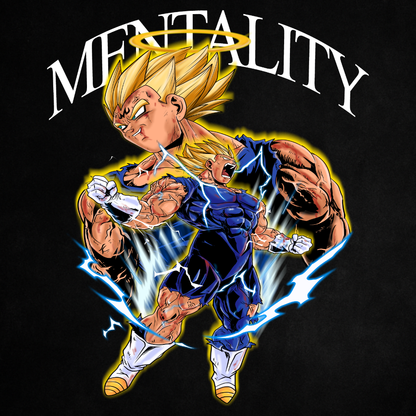 Mentality Majin Vegeta (Backprint) V2 - Oversized Shirt