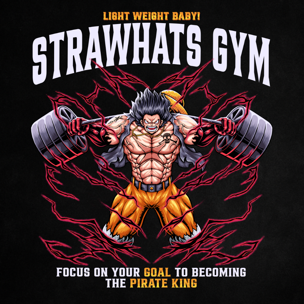 Strawhats Gym (Backprint) - Oversized Shirt