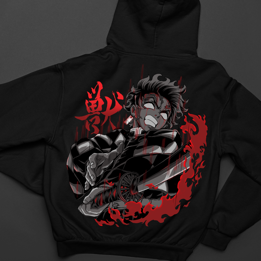 Tanjiro Rage - Oversized Hoodie