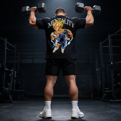 Mentality Majin Vegeta V2 (Backprint) - Oversized Shirt