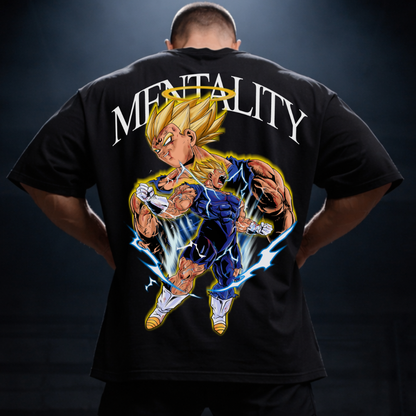 Mentality Majin Vegeta V2 (Backprint) - Oversized Shirt