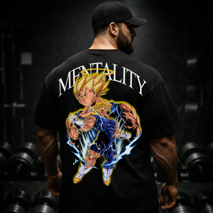 Mentality Majin Vegeta V2 (Backprint) - Oversized Shirt