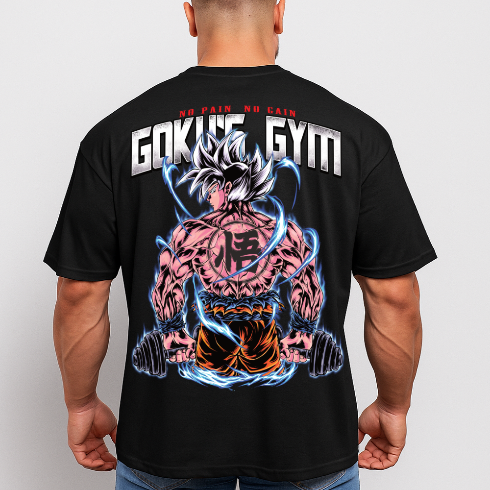 Goku's Gym (Backprint) - Oversized Shirt