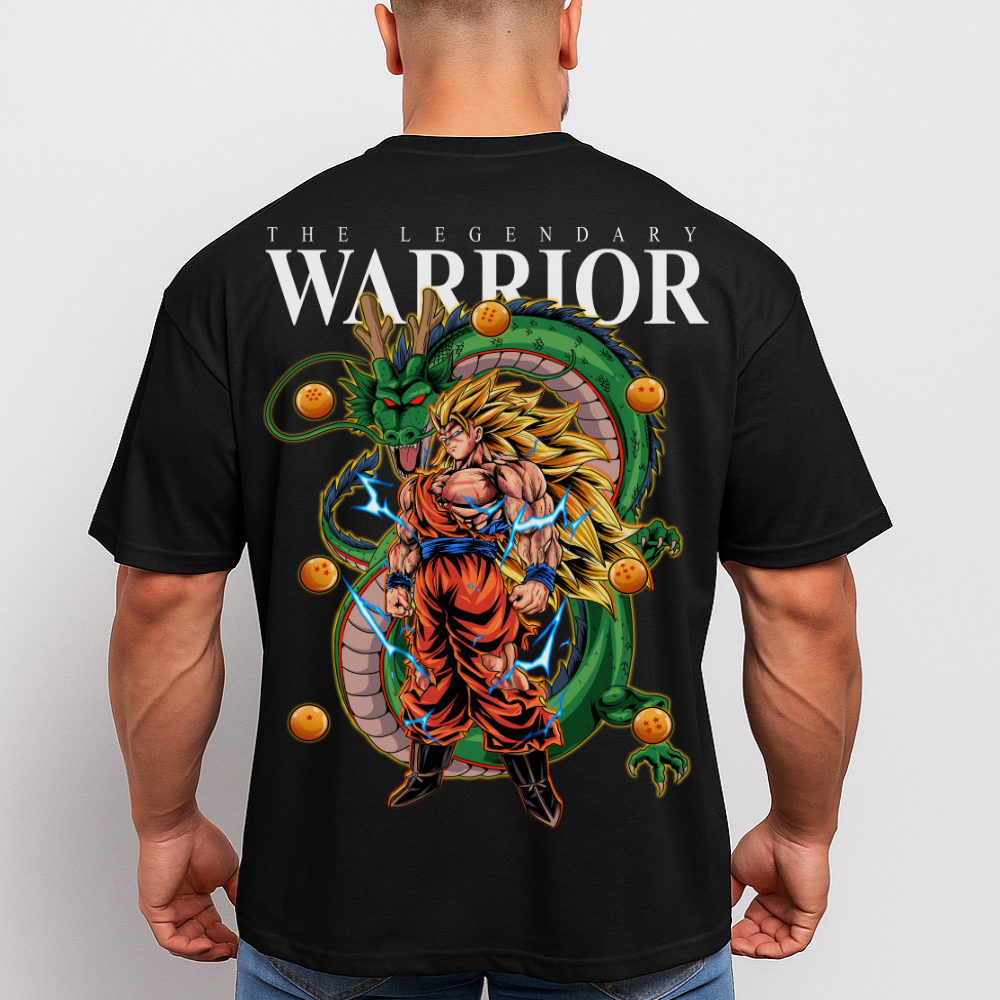 Warrior SSJ3 Goku (Backprint) - Oversized Shirt