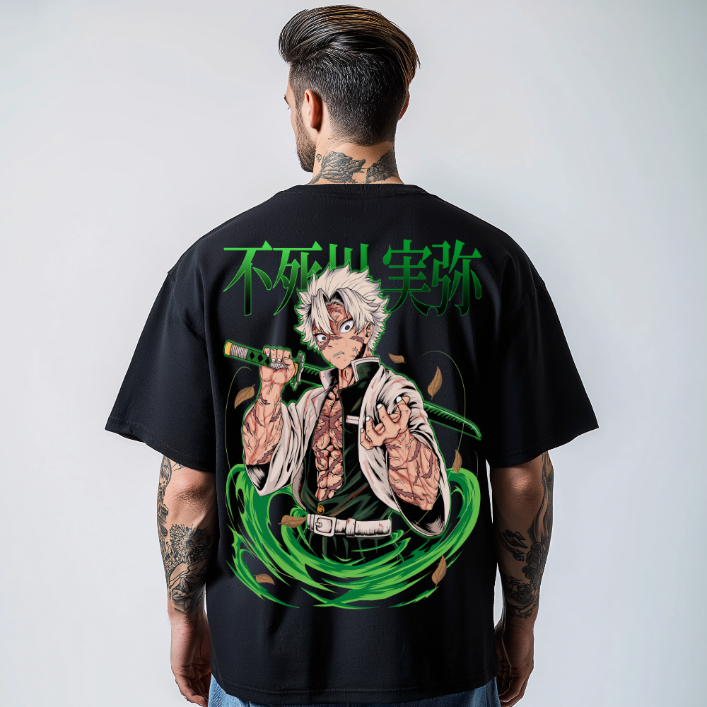 Sanemi Shinazugawa (Backfront) - Oversized Shirt