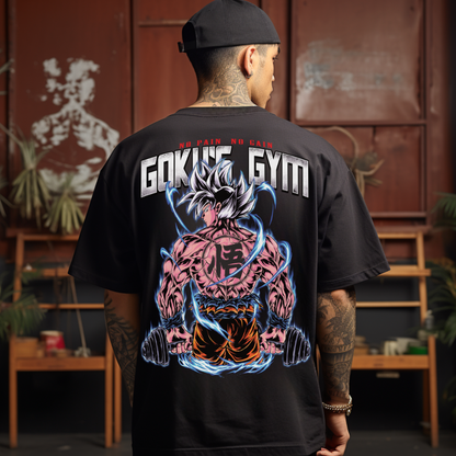 Goku's Gym (Backprint) - Oversized Shirt