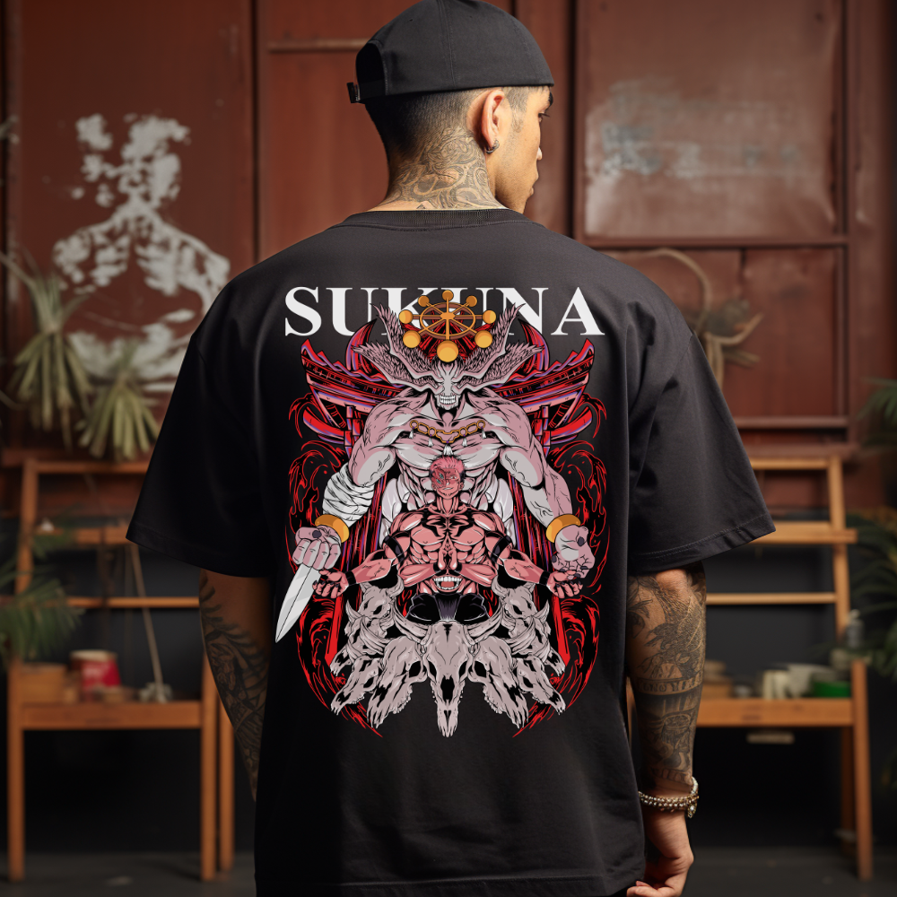 Sukuna x Mahoraga (Backprint) - Oversized Shirt