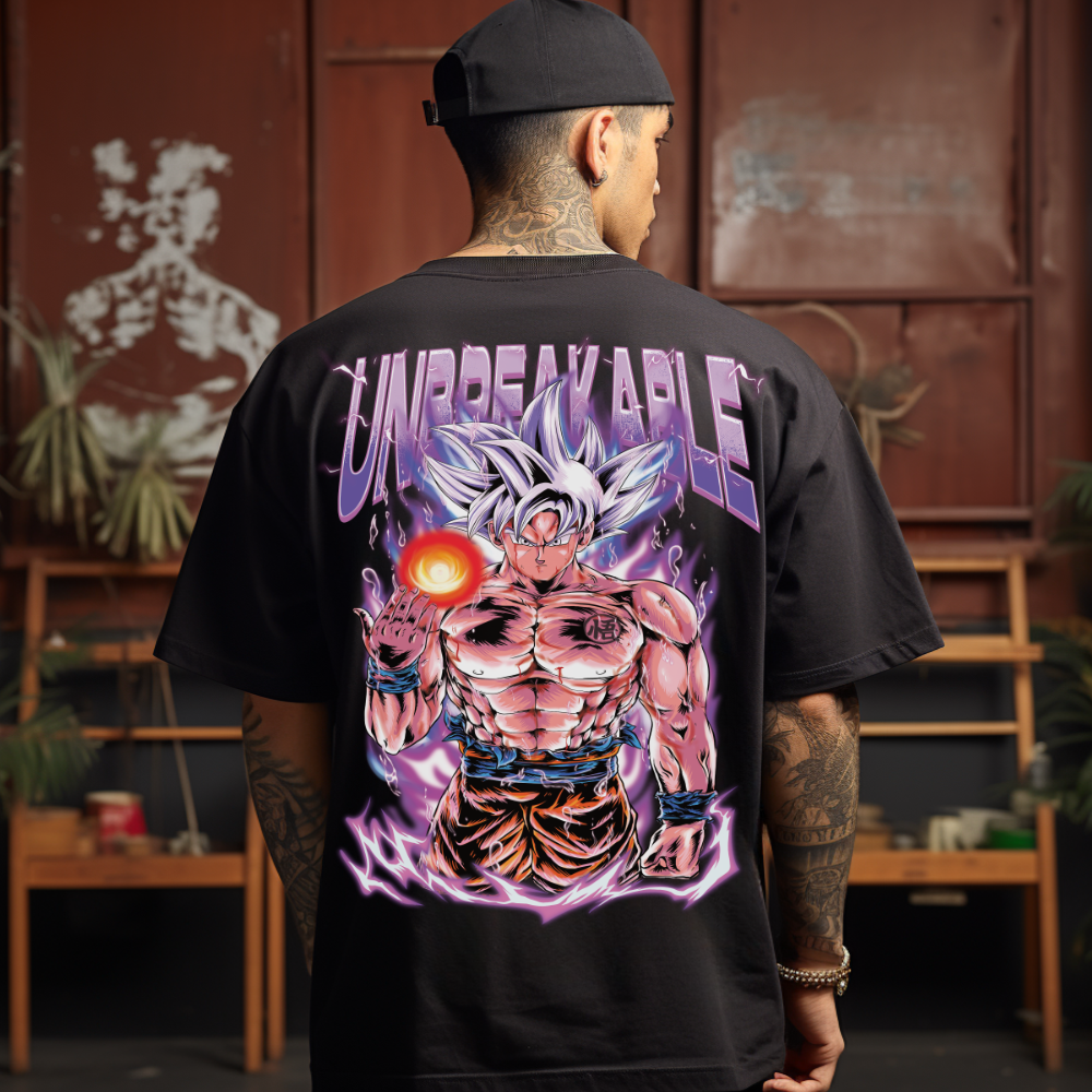 Unbreakable Goku (Backprint) - Oversized Shirt