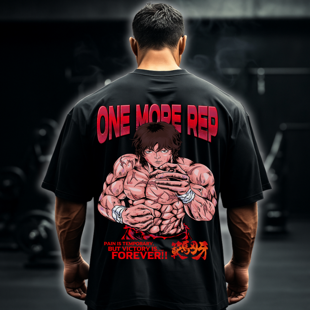 One More Rep (Backprint) - Oversized Shirt