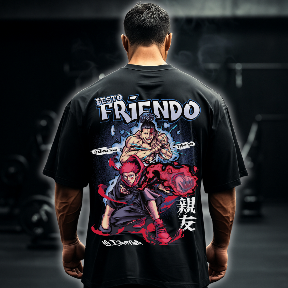 Besto Friendo (Backprint) - Oversized Shirt