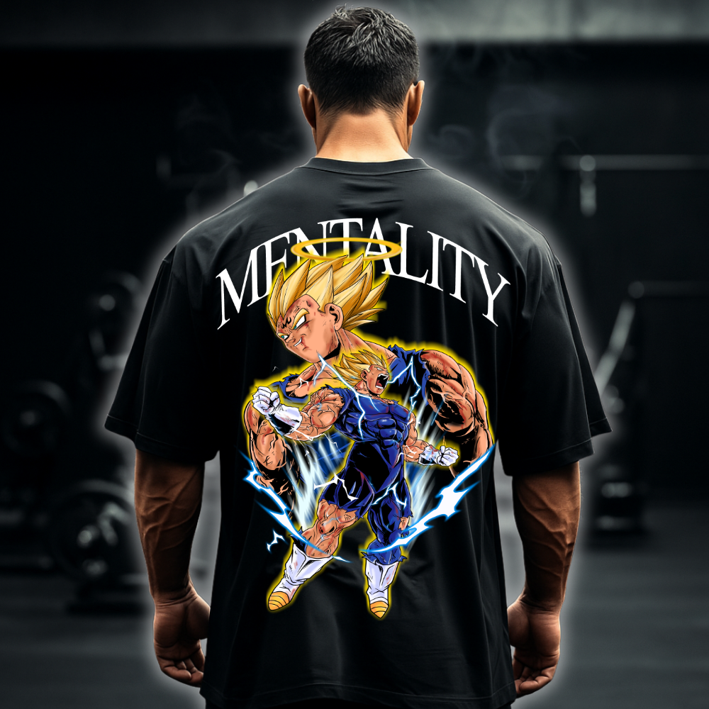 Mentality Majin Vegeta (Backprint) V2 - Oversized Shirt