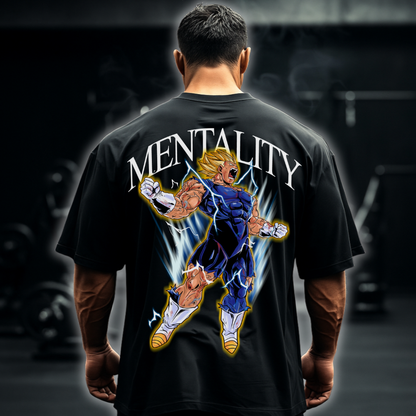 Mentality Majin Vegeta (Backprint) - Oversized Shirt