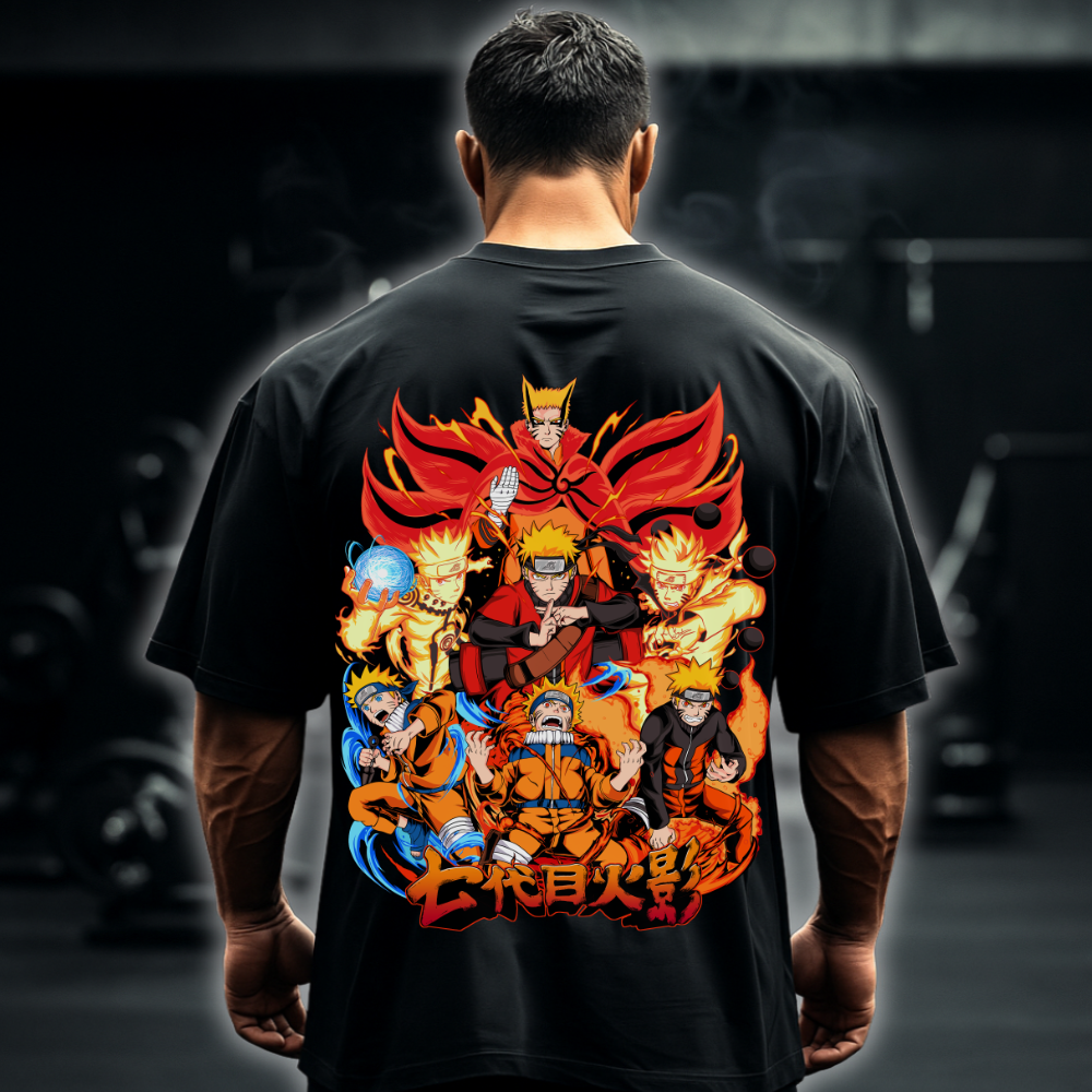 Naruto Hokage (Backprint) - Oversized Shirt