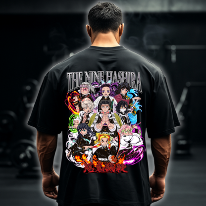 Nine Hashira (Backprint) - Oversized Shirt