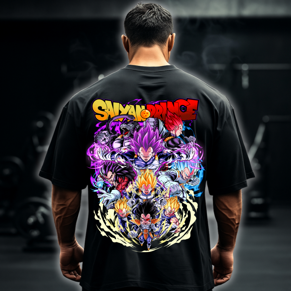 Saiyan Prince (Backprint) - Oversized Shirt