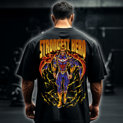 Strongest Hero (Backprint) - Oversized Shirt