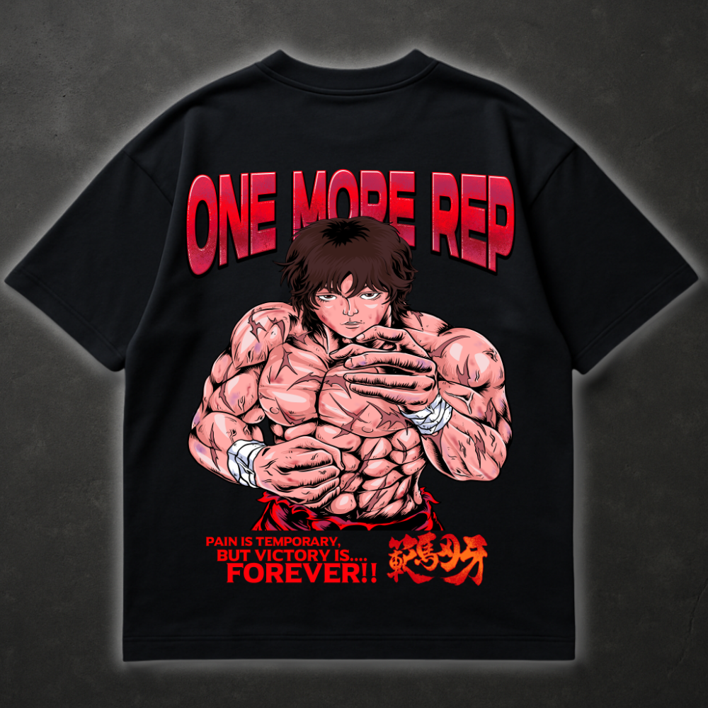 One More Rep (Backprint) - Oversized Shirt