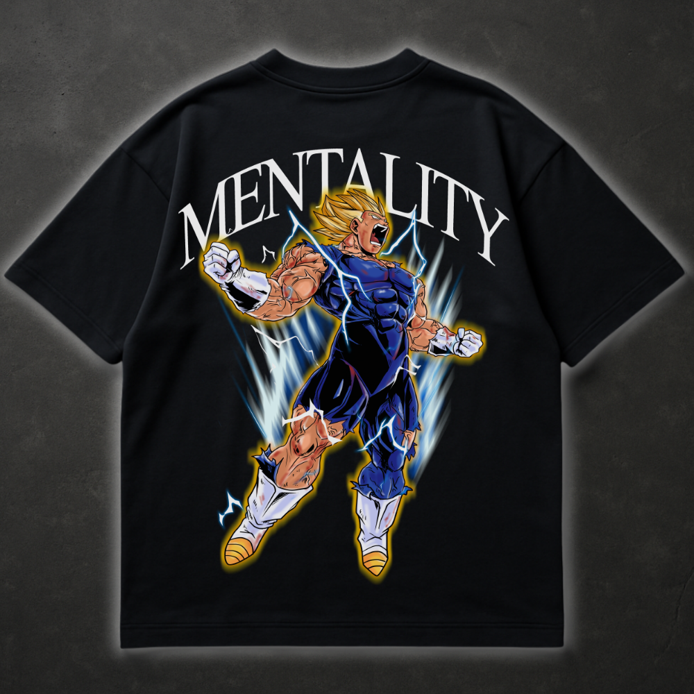 Mentality Majin Vegeta (Backprint) - Oversized Shirt SDW