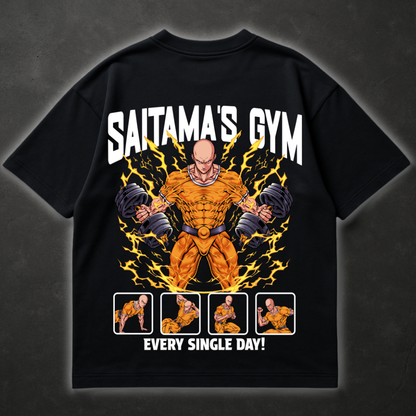 Saitama's Gym (Backprint) - Oversized Shirt