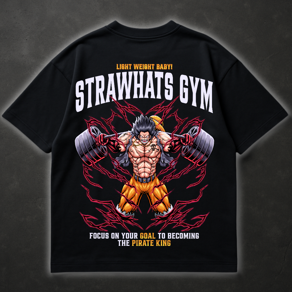 Strawhats Gym (Backprint) - Oversized Shirt