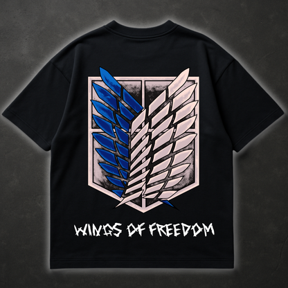 Wings of Freedom (Backprint) - Oversized Shirt
