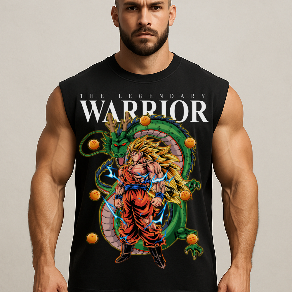 Warrior SSJ3 Goku - Sleeveless Oversized Tee