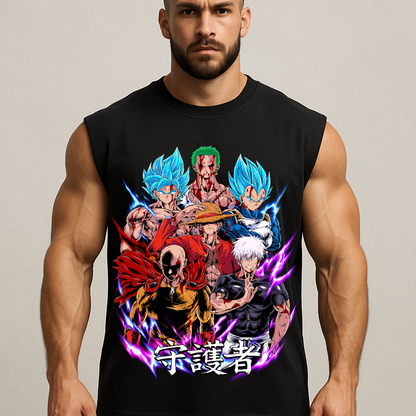 Anime Goats - Sleeveless Oversized Tee