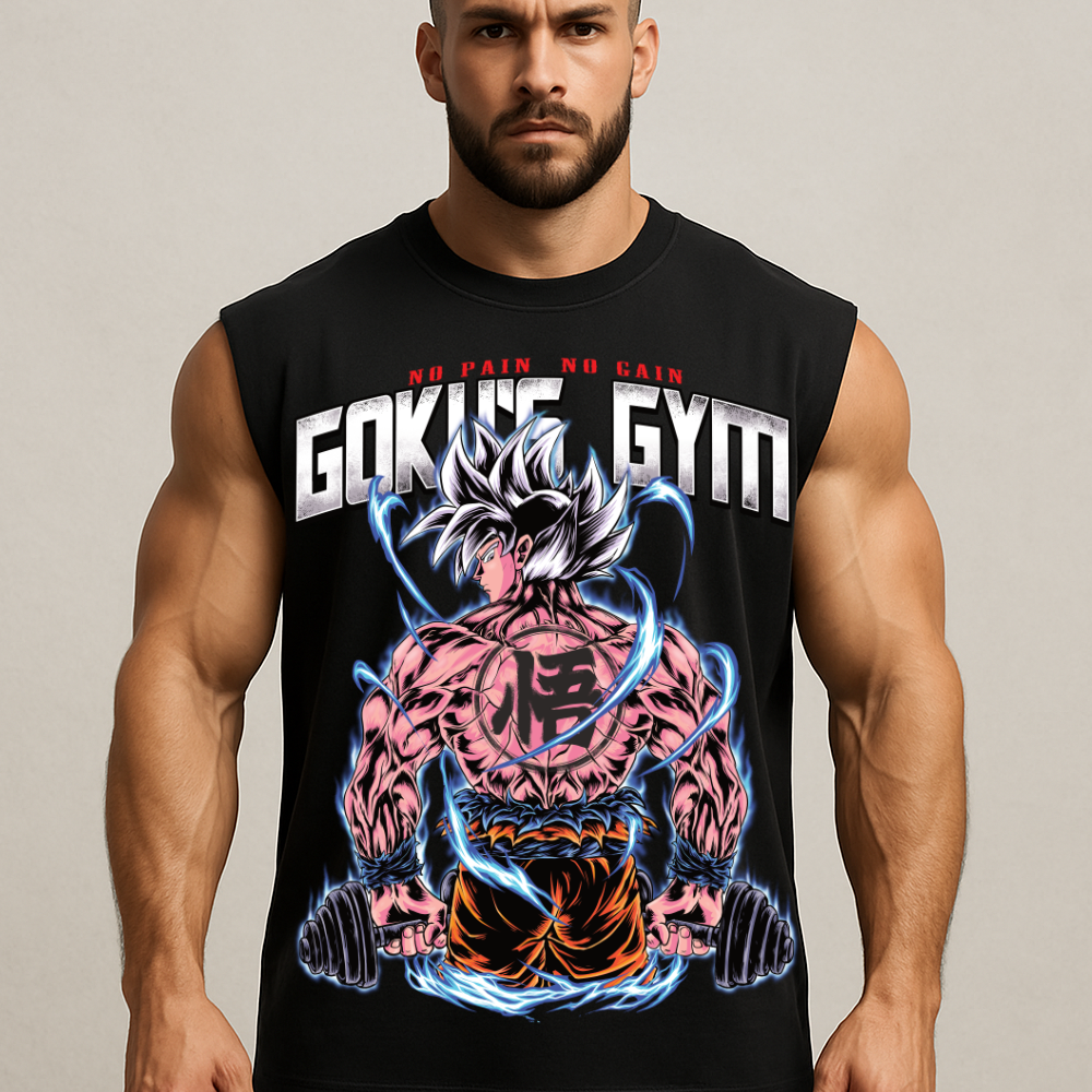 Goku's Gym - Sleeveless Oversized Tee