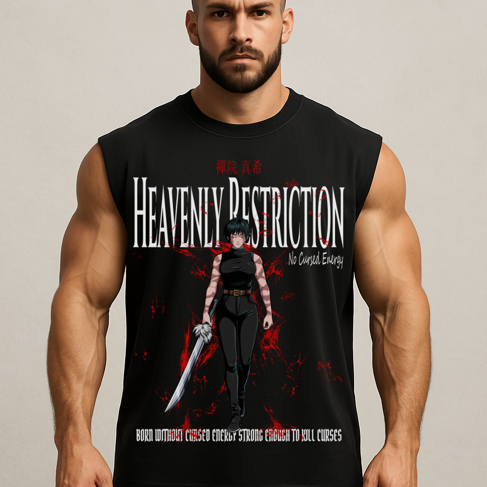 Heavenly Restriction - Sleeveless Oversized Tee