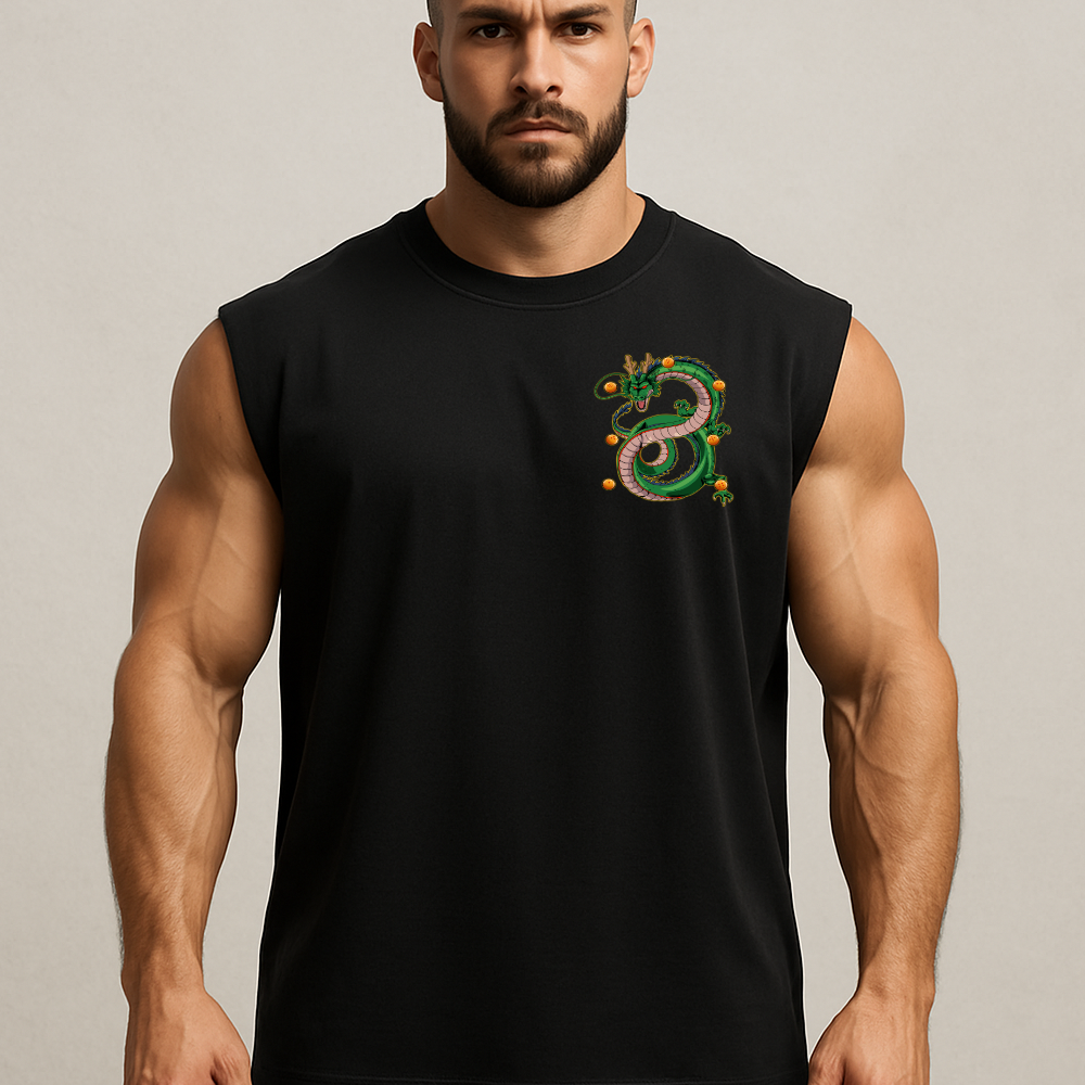 Sleeveless Oversized Tee - Shenlong