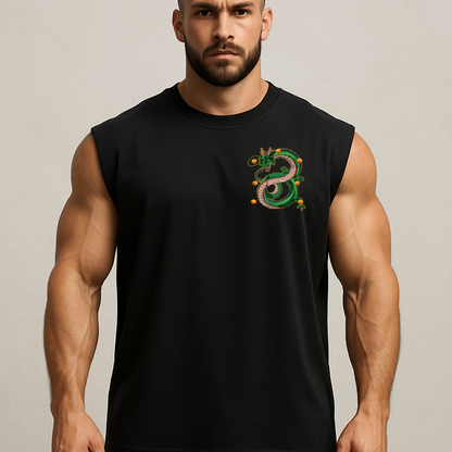 Sleeveless Oversized Tee - Shenlong