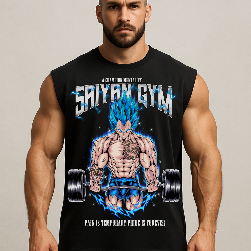 Saiyan Gym - Sleeveless Oversized Tee