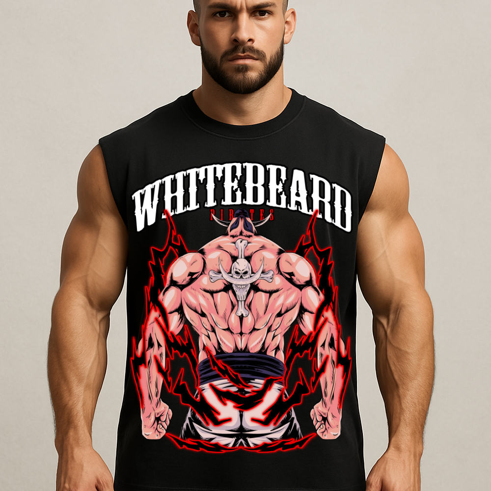 Whitebeard Pirates - Sleeveless Oversized Tee