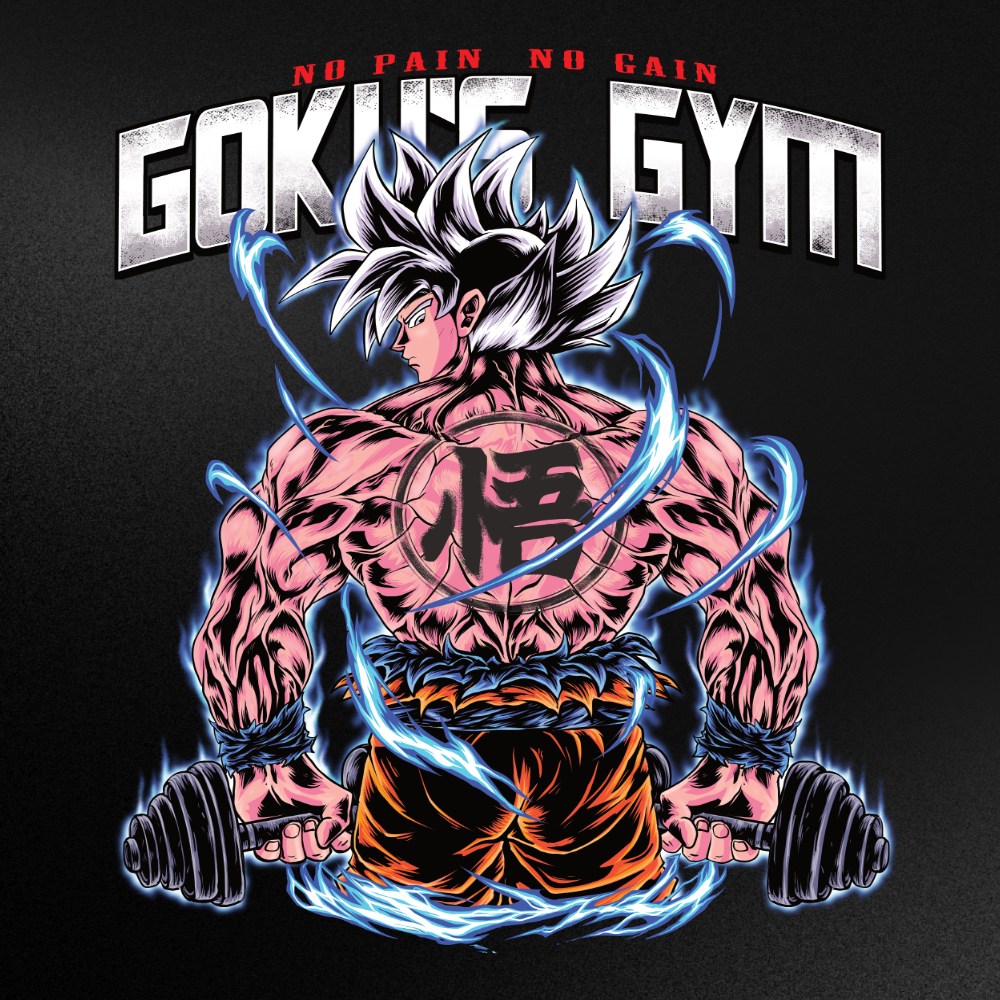 Goku's Gym (Backprint) - Oversized Shirt