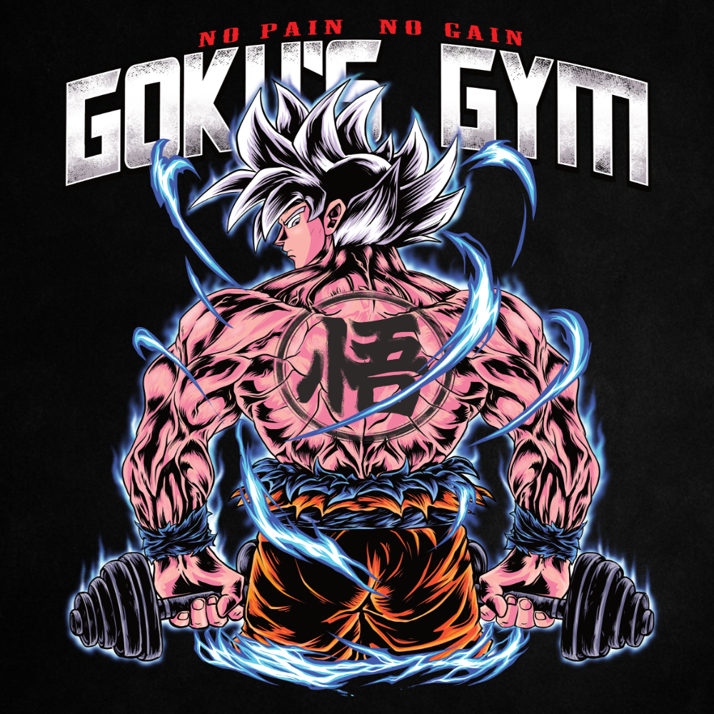 Goku's Gym (Backprint) - Oversized Shirt