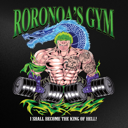 Roronoa's Gym (Backprint) - Oversized Shirt