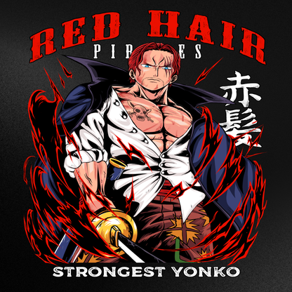 Red Hair Shanks (Backprint) - Oversized Shirt